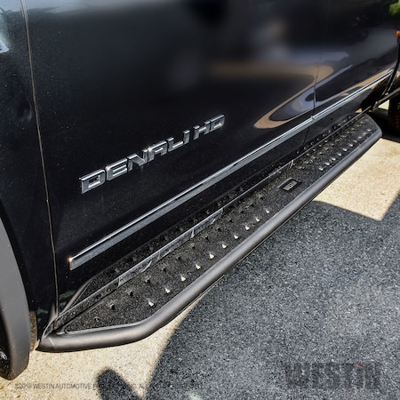 Westin Automotive 14-18 SILVERADO/SIERRA 1500/15-C SILV/SIERRA 2500/3500 CREW TEXTURED BLACK OUTLAW NERF STEP BARS 58-53725